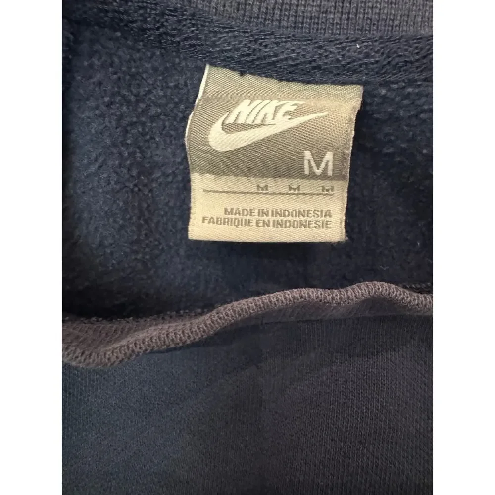 Nike Mini Swoosh Crewneck Sweatshirt Navy Blue Size L